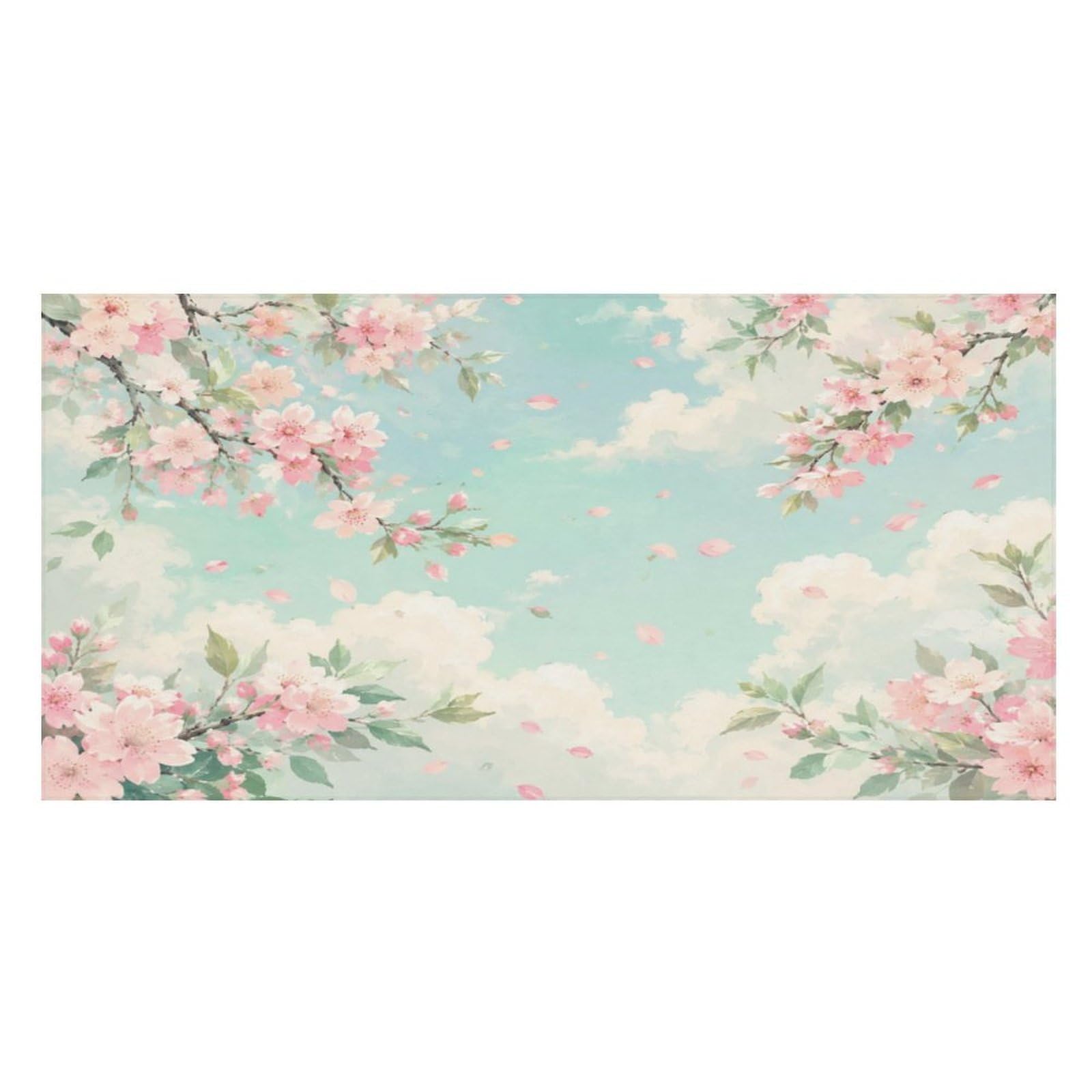 Anceky Cherry Blossom Sky Clouds Oversized Beach Towel Quick Dry Sand Free Microfiber Travel Towel Lightweight Multi Purpose Beach Blanket Pool Gym Bath Towel 63x31 in