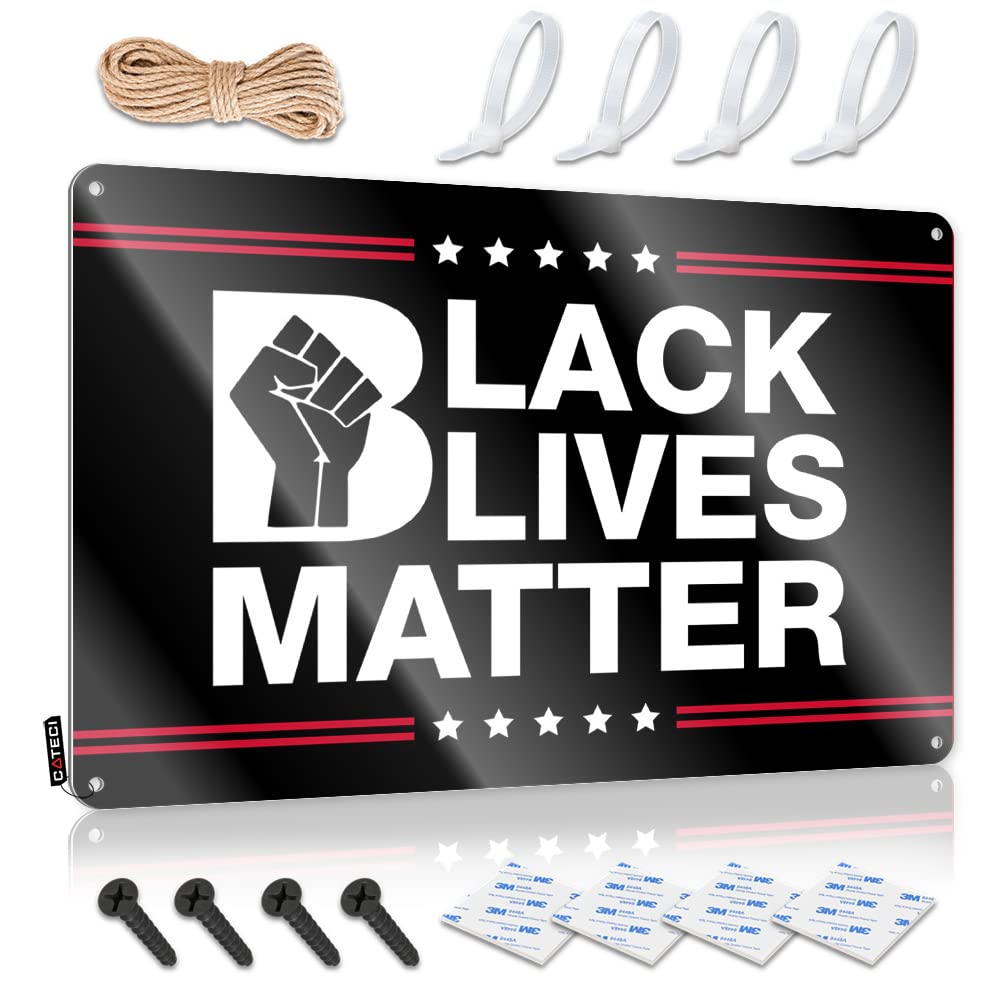 Decor Chic Vintage Wall Art, Wall Retro Wedding Tin Sign For Home Bar | 8x12 Inch Black Lives Matter Blm Perfect For Pub Decor(20X30CM)
