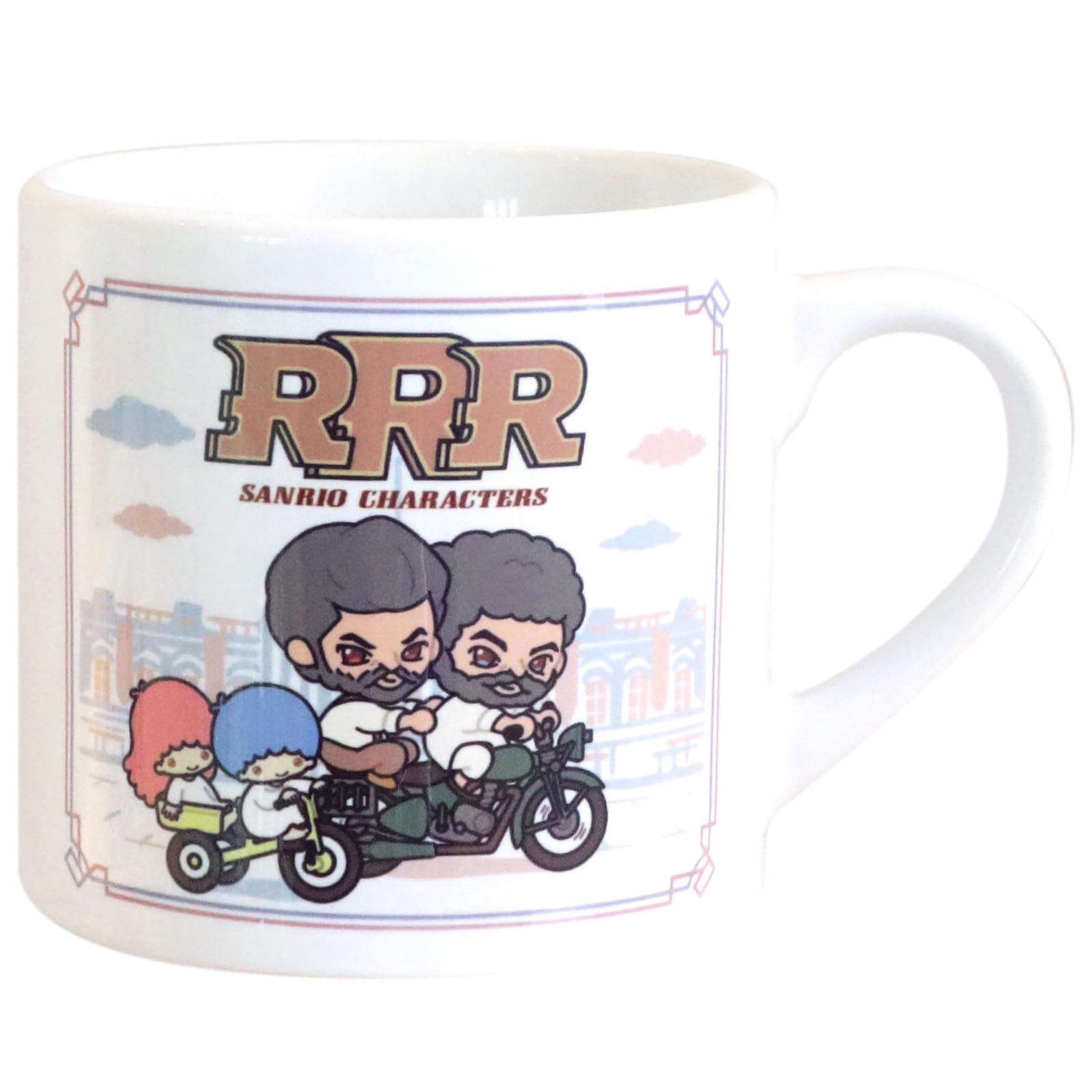 Sanrio Characters Motorcycle Ceramic Mug 8oz Microwave Safe Made in Japan