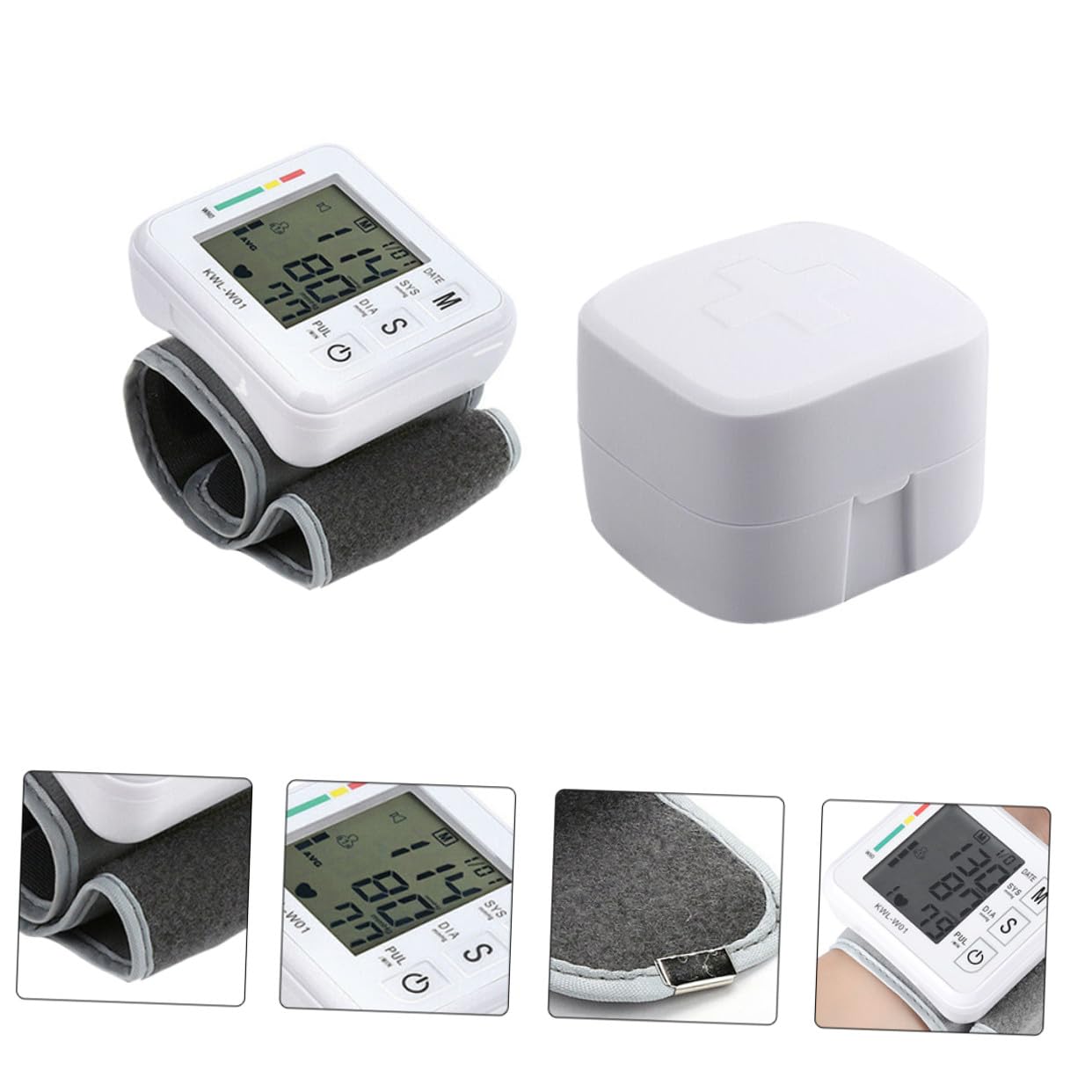 POPETPOP Pressione Automatica Uso Polso di da per Automatico e Misuratore in Compressione Modalità Sonno Abs Domestico per Adulti e Anziani