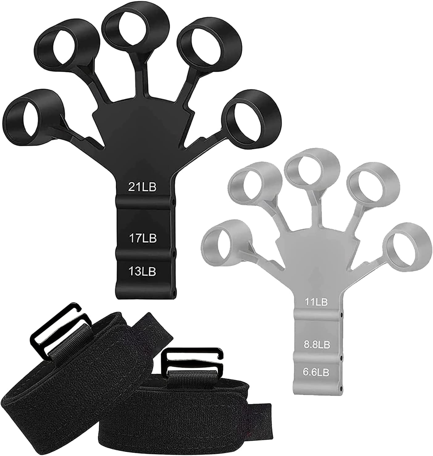 TEDSPRAY New Finger Grip Strengthener - Adjustable Finger Exerciser and Finger Stretcher - Grip Strength Trainer for Hand Therapy, Rock Climbing - Relieve Pain for Arthritis, Carpal Tunnel