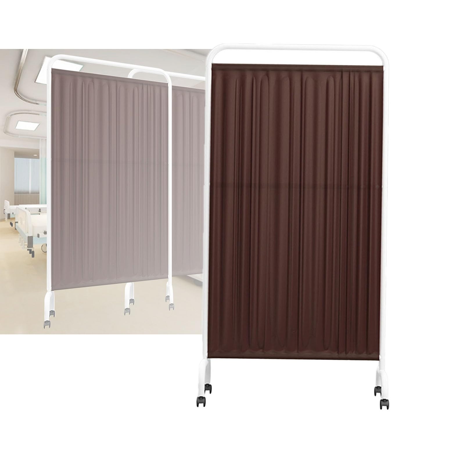 Foldable Medical Privacy Screen, 6-foot High Room Divider, Temporary Fence For Clinics, Patients, And Exam Rooms(Color-1,1-panel)