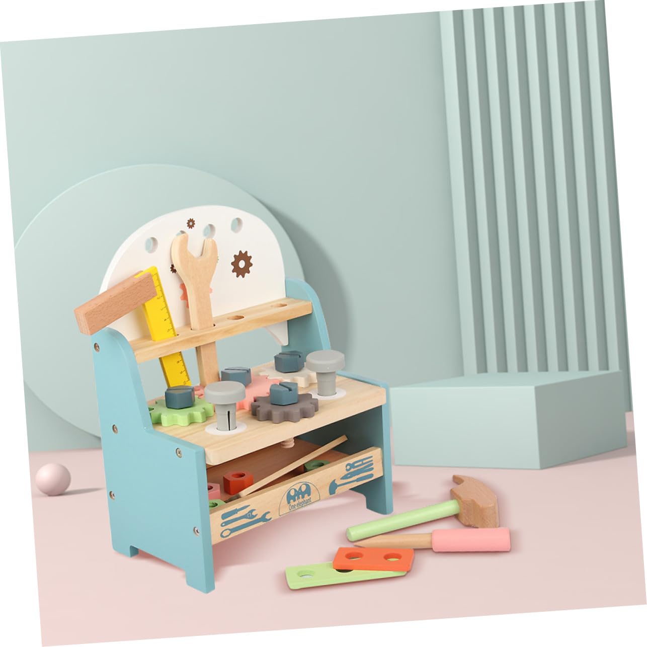 ibasenice Kit de Juego Educativo de Montaje con Juguete Multifuncional de Herramientas para Niñas de Varias Set de Construcción para Desarrollo Manual y Cognitivo