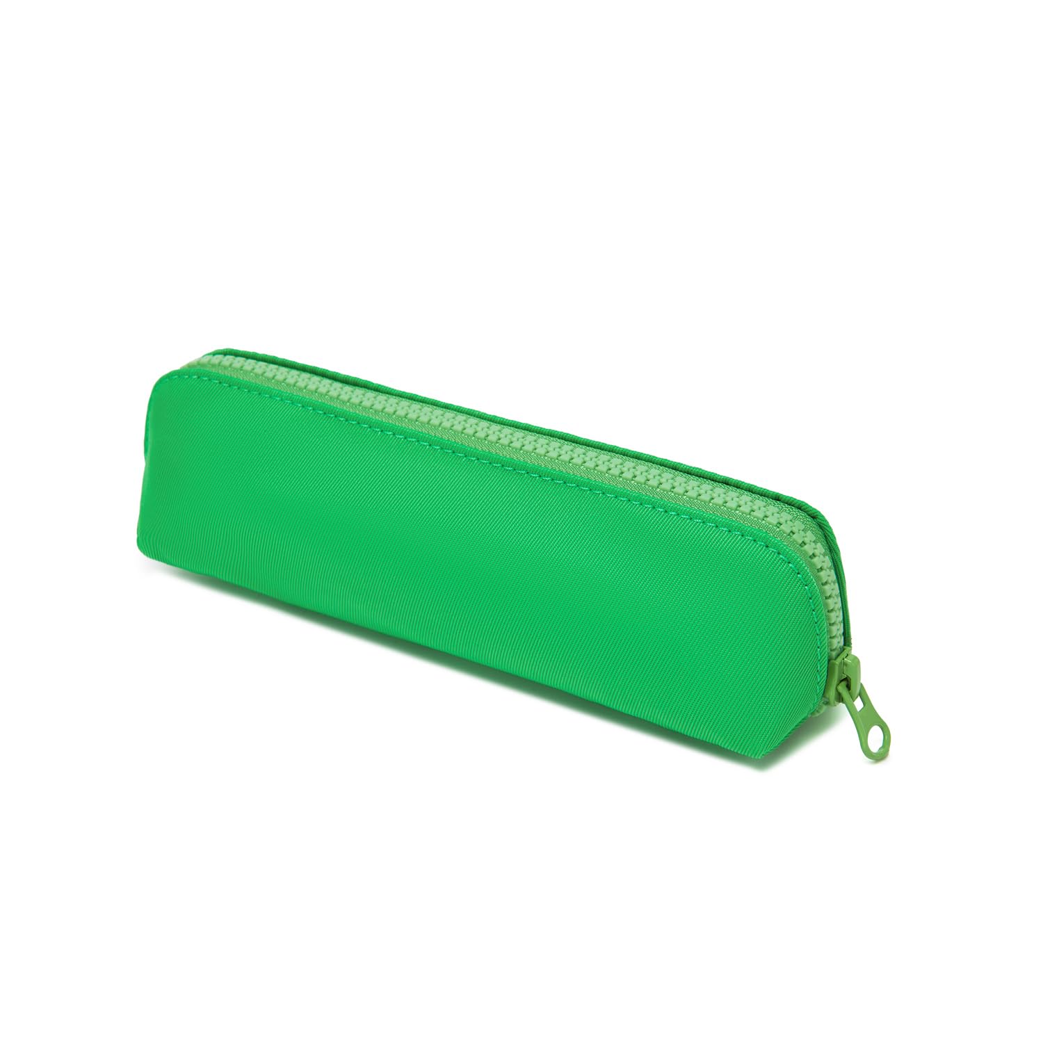 YONBEN Nylon Pencil Case Simple Color Bag Zipper Lightweight Storage (Grass Green,Oxford Cloth) — image 1