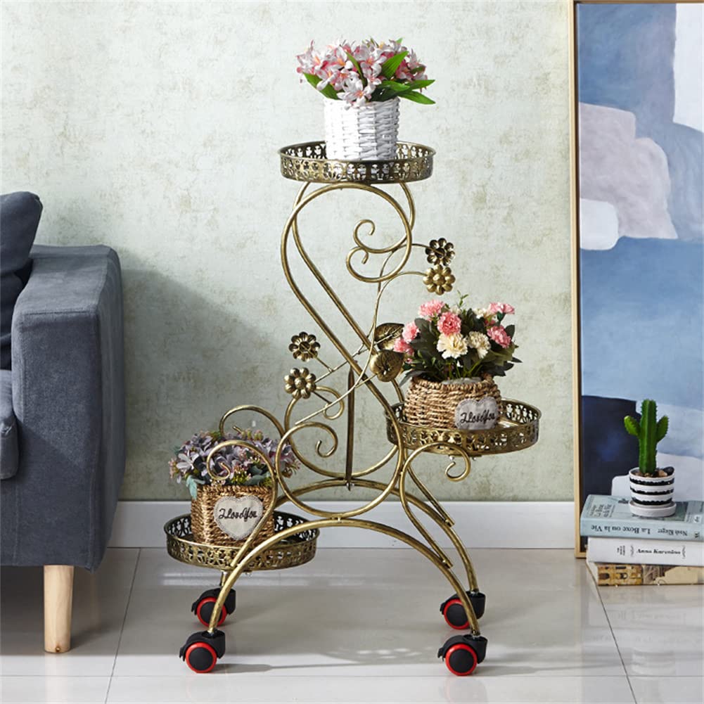 Buy SUN RDPP Metal Stand Shelves,3 Tier Pot Stand Indoor Display Rack