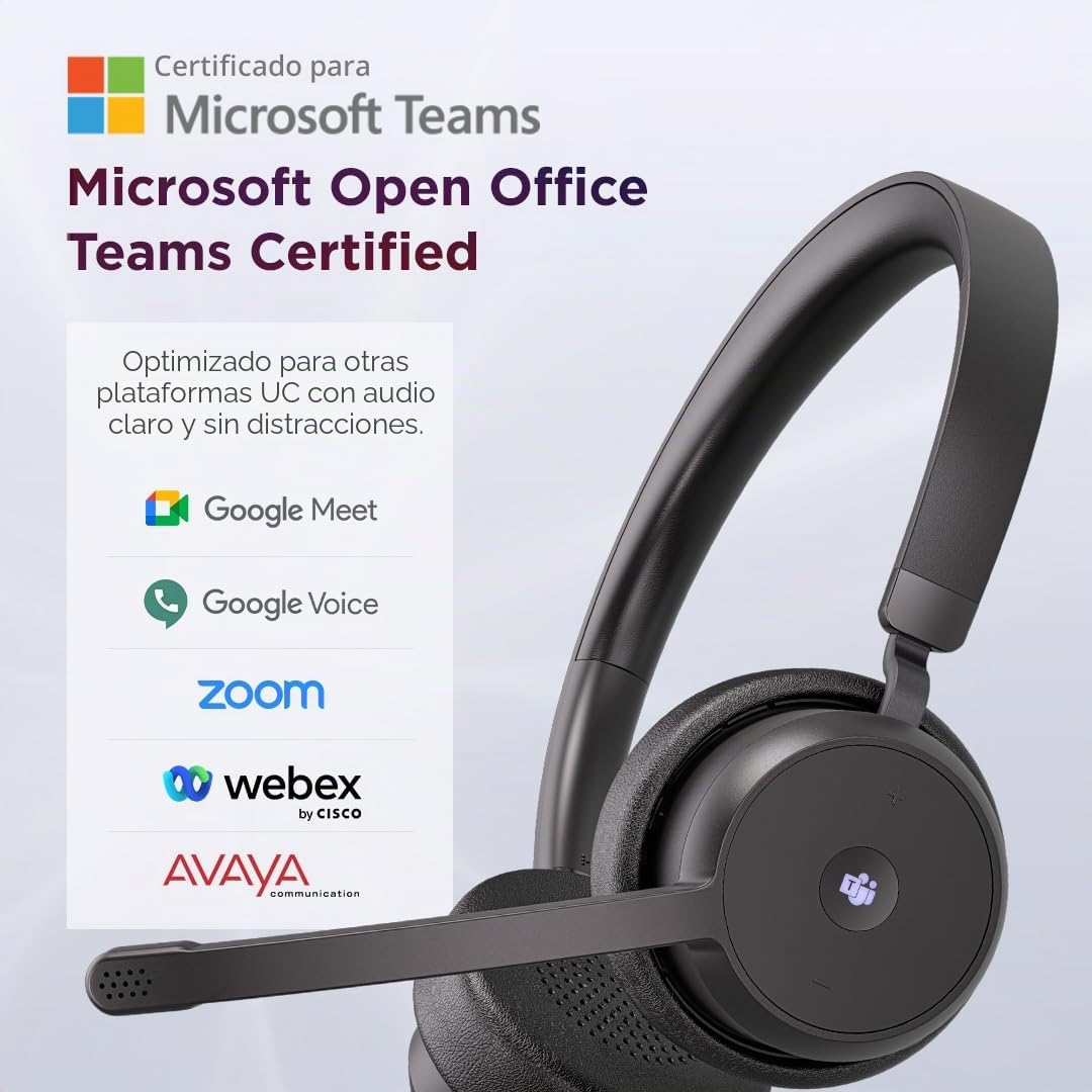 Lenovo Wireless VoIP Headset Casque Sans fil Arceau Bureau/Centre d'appels Bluetooth Noir
