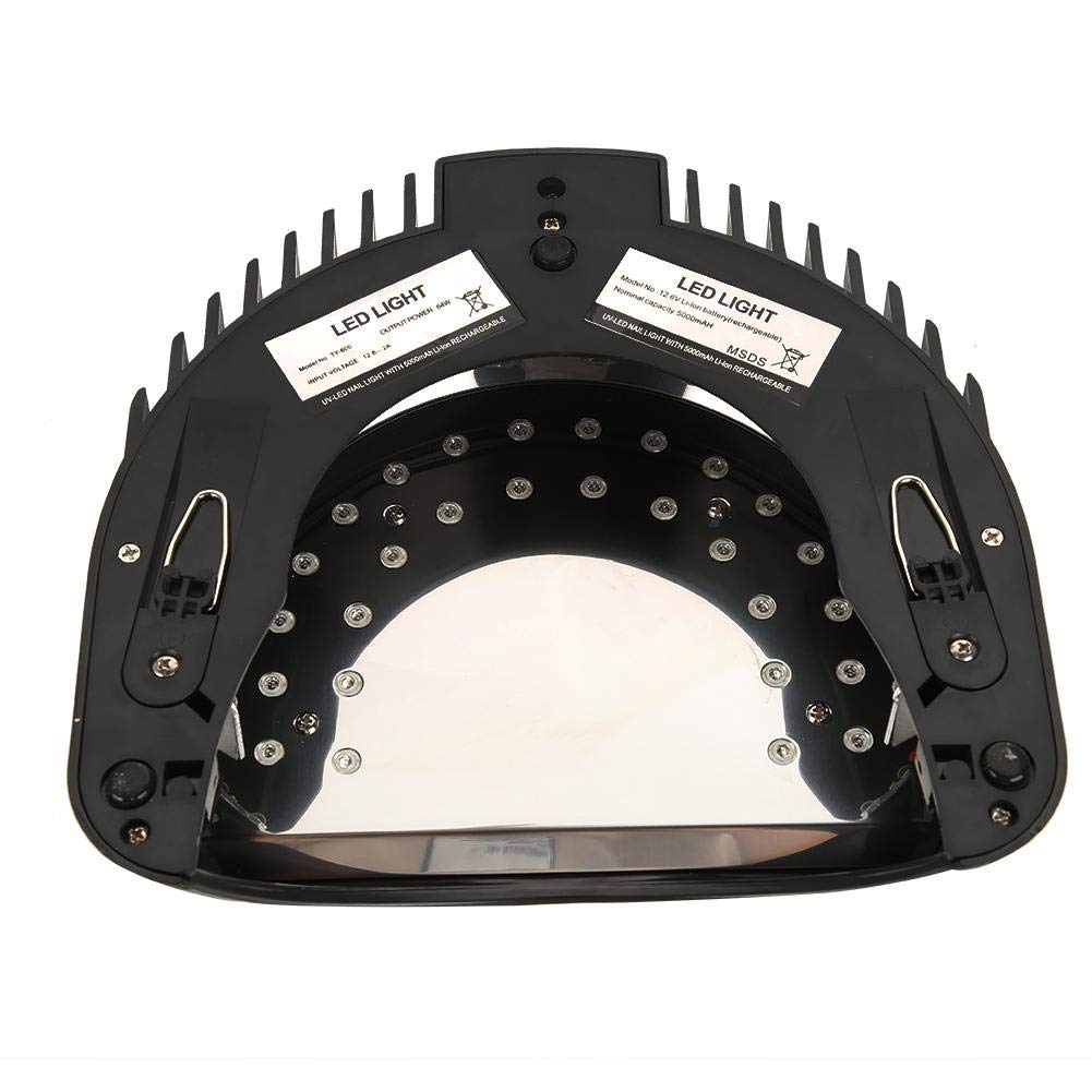 Lampa do paznokci, Manicure Pedicure Maszyna do lakierowania paznokci z wyświetlaczem dotykowym, baterią litową 64 W 5000 mlh, certyfikat CE