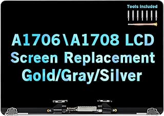 LCD Replacement for MacBook Pro A1708 A1706 Late 2016 Mid 2017 EMC 3071 EMC 3163 EMC 3164 Retina Full LCD LED Screen Assembly Display 661-05095 661-05096 (Silver)