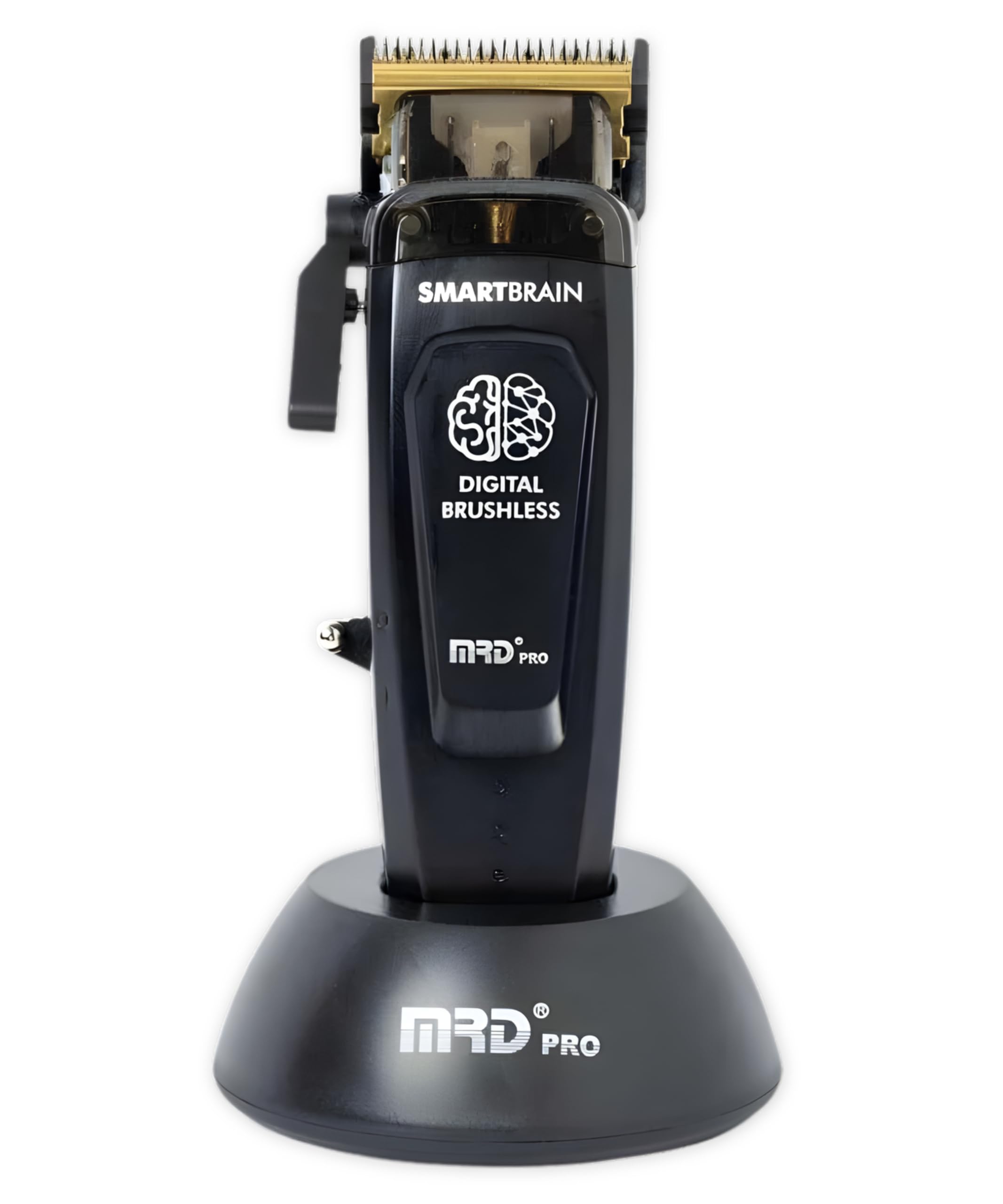 MRD Clipper PRO Smartbrain – Máquina de cortar pelo hombre profesional con motor Brushless, cuchilla DLC Faper y cuerpo metálico, cortapelos MRD pro recargable USB-C