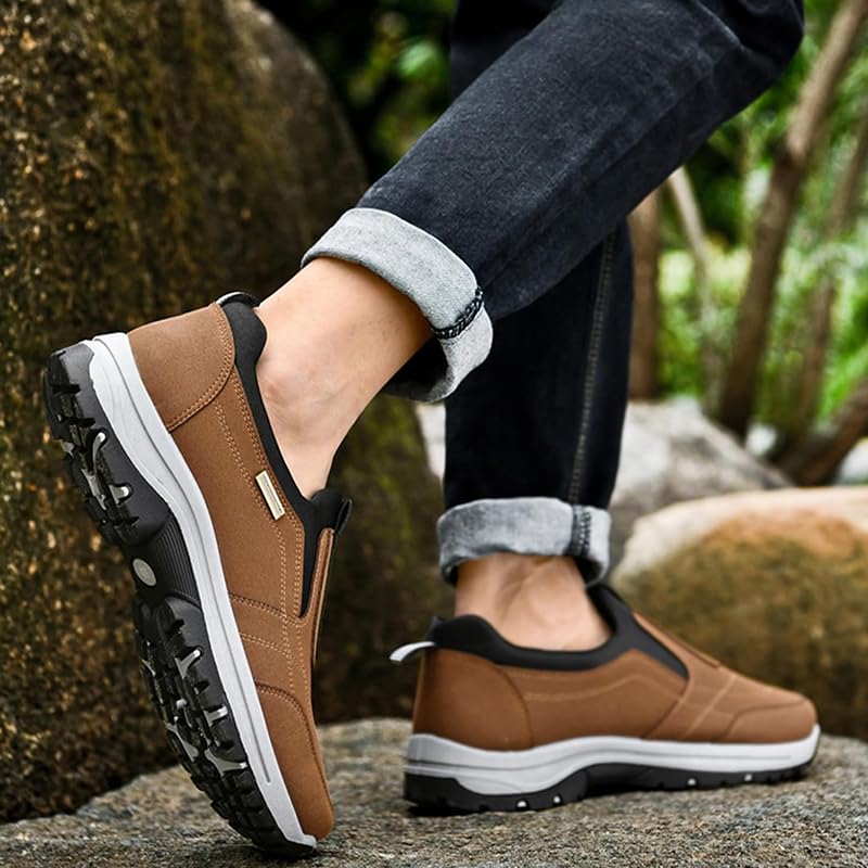 Men's Comfortable Waterproof Breathable Orthopedic Walking Shoes,Orthopedic Slip On Hiking Shoes Walking Orthopedic Shoes2