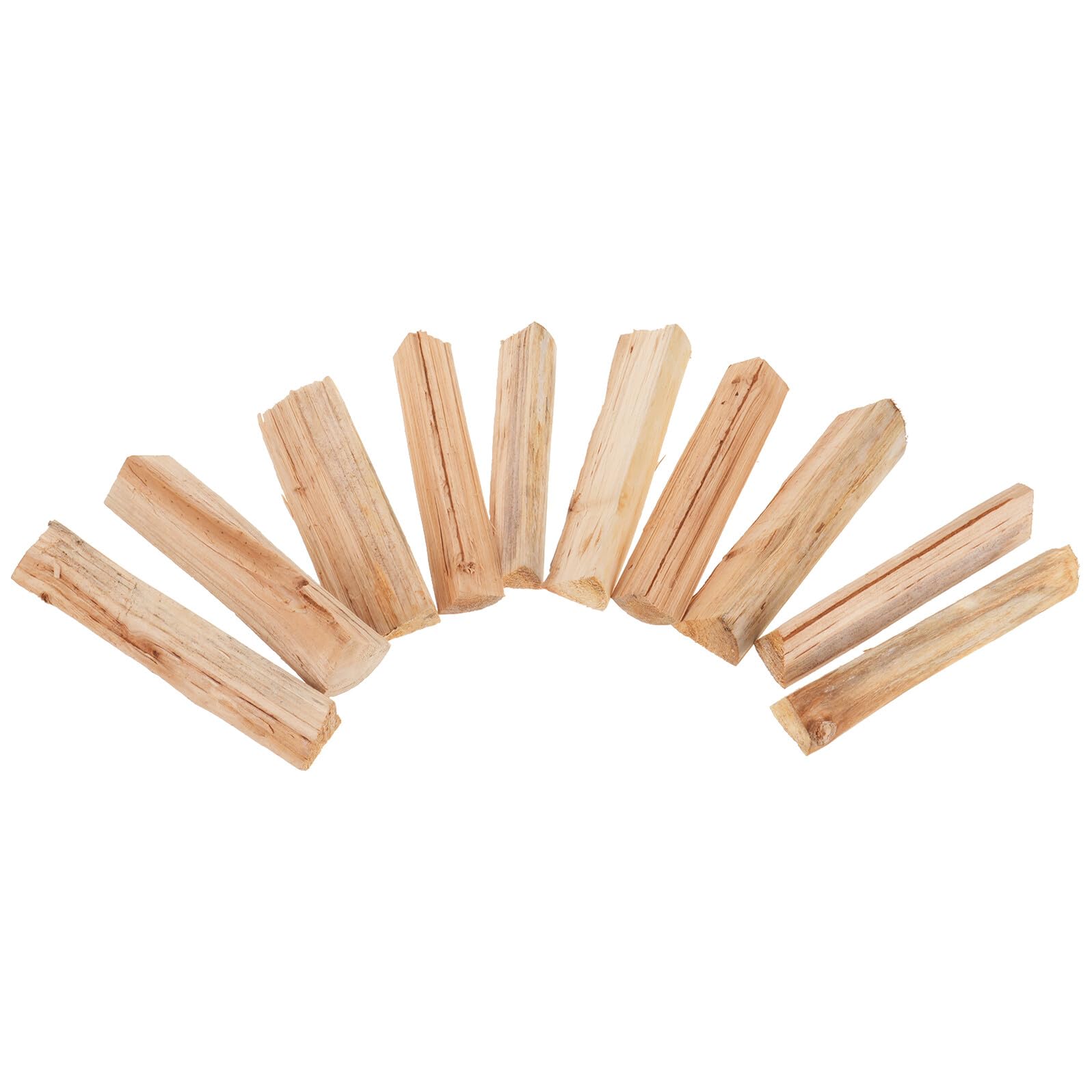 jojofuny Leña para Chimenea y Fogatas 22 Cm, Paquete 10 Piezas de Madera Seca de Pino para Barbacoa, Horno de Pizza y Cocina al Aire Libre, Baja Emisión de Humo, Leña Partida y Secada