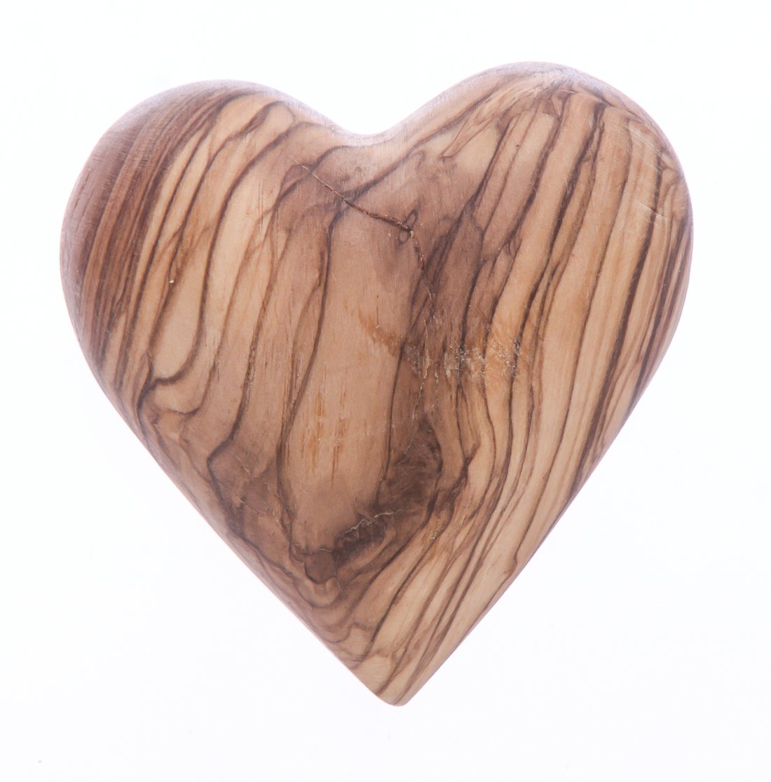 Zuluf Olive Wood Heart from The Holy Land of Jesus | Holy Land Gifts Olive Wood Paperweight | Gift for Valentine, Engagment and Wedding HLG033