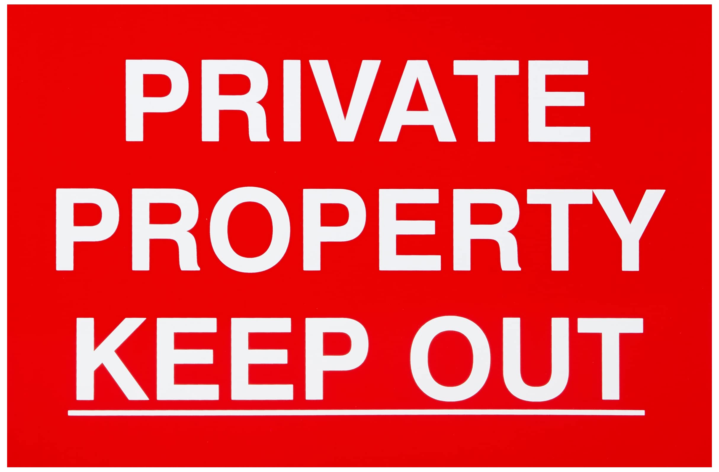 Scan Private Property Keep Out Sign
