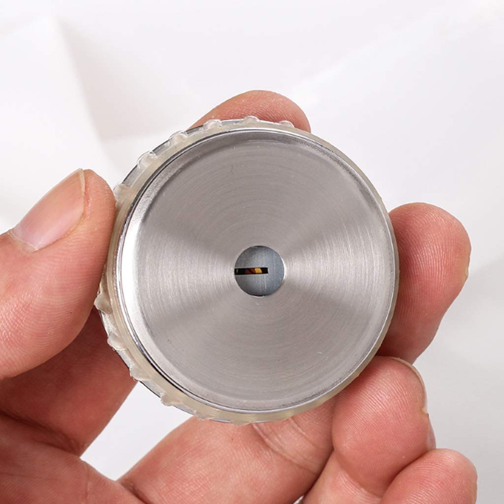 Cigar Hygrometer-Metal High Precision Round Analog Hygrometer with Sided Tape