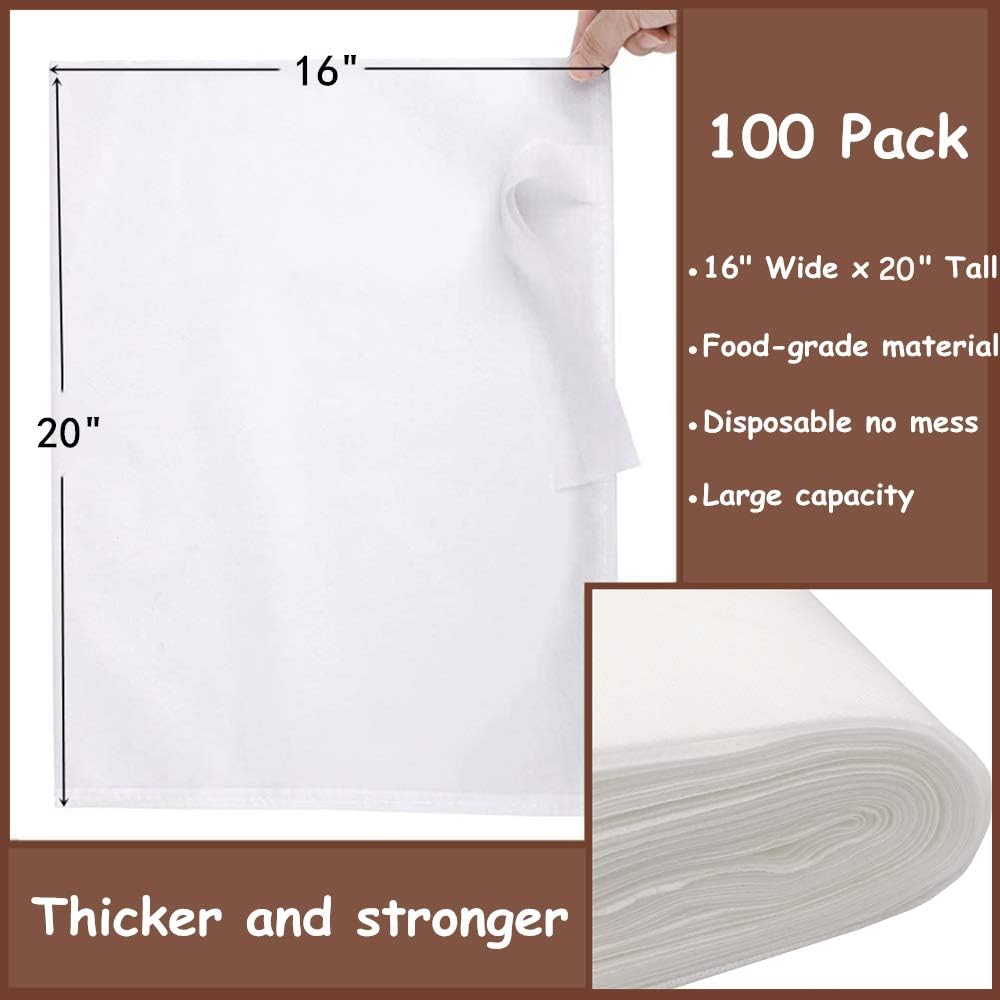 Uр Tо 40% оƒƒ Commercial Cold Brew Coffee Filters - 100 Count Cold Brew System Filter Bags Disposable Fine Mesh Brewing Bags Commercial Coffee Filters 16''x20'' Fits 5 Gallon Buckets Coffee Shop Restaurants