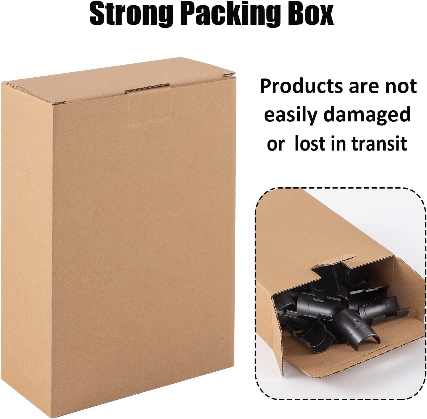 24 Pcs Wire Shelf Lock Clips for 3/4" Post - 12 Pairs of Wire Rack Clip Replacements for Metal Shelving Sleeves System, Plastic Parts for Layer Spacing Adjustment and Stability