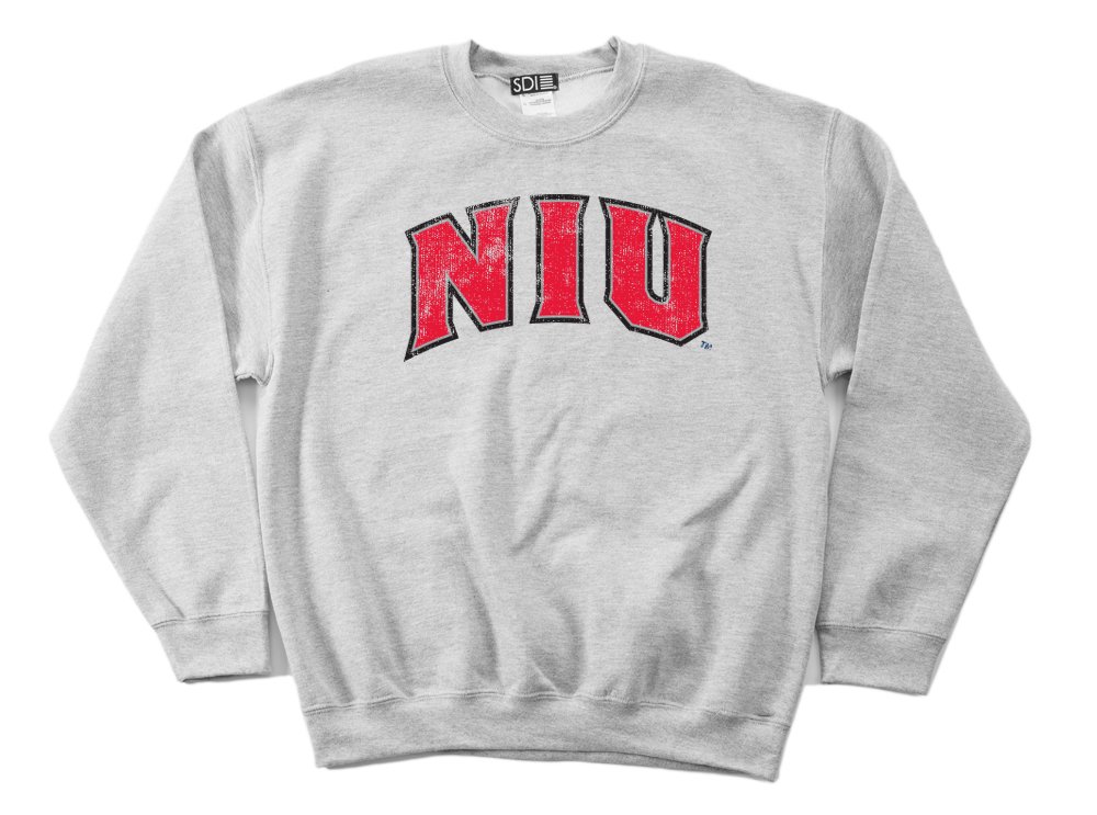 SDI mens 50/50 Blended 8 Oz. Crewneck sports fan sweatshirts, Sport Grey, X-Large US