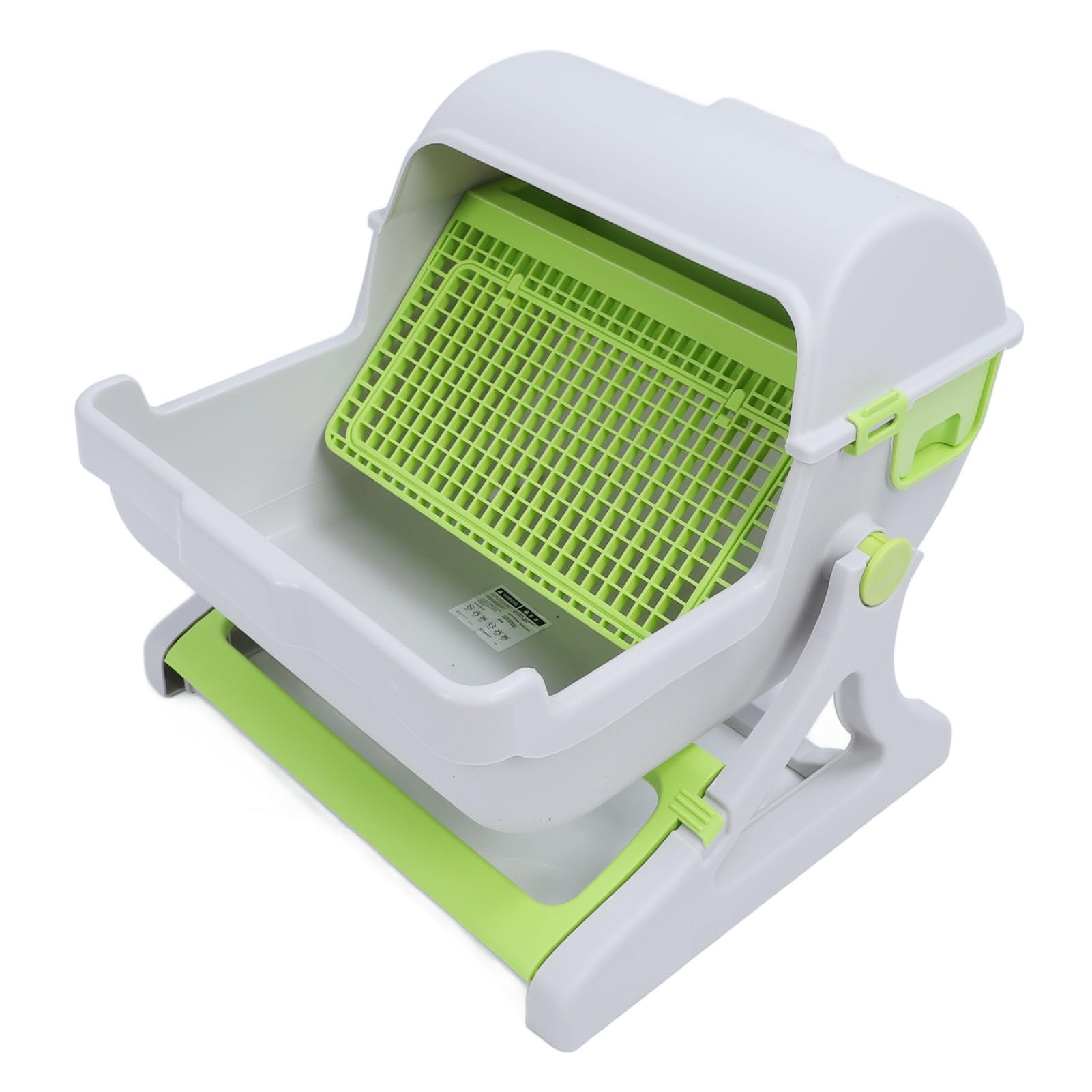Lettiera per Gatti Autopulente Comodo Stile Secchio Ribaltabile per Gatti di Grandi Dimensioni Facile Montaggio per un Ambiente di Toilette Senza Stress Lettiera per Grande Semi Automatica