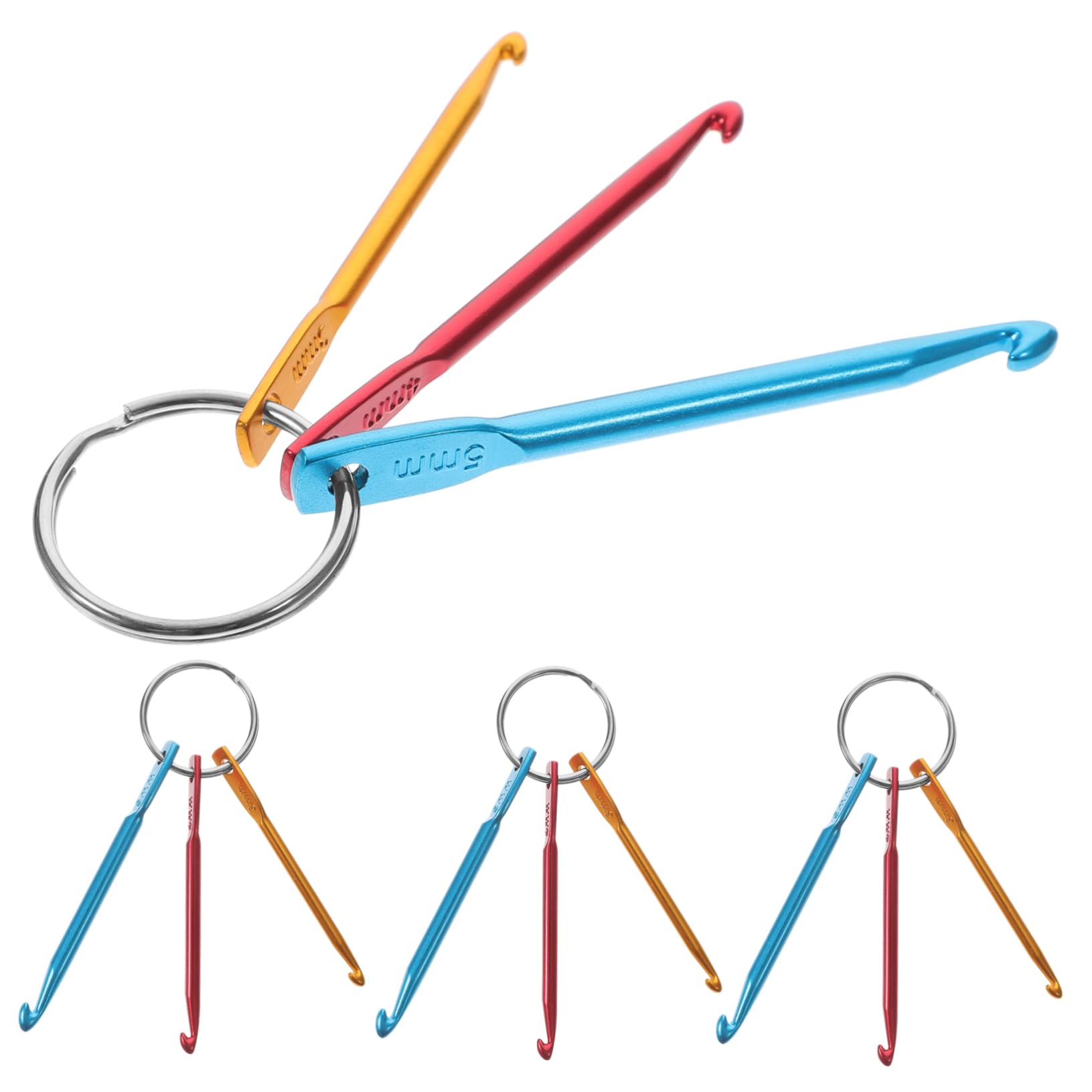 JEWEDECO 20pezzi Ganci Per Uncinetto Strumenti Ergonomici Per Lavorare Maglia Per Sciarpe Cappelli e Maglioni Fai Te