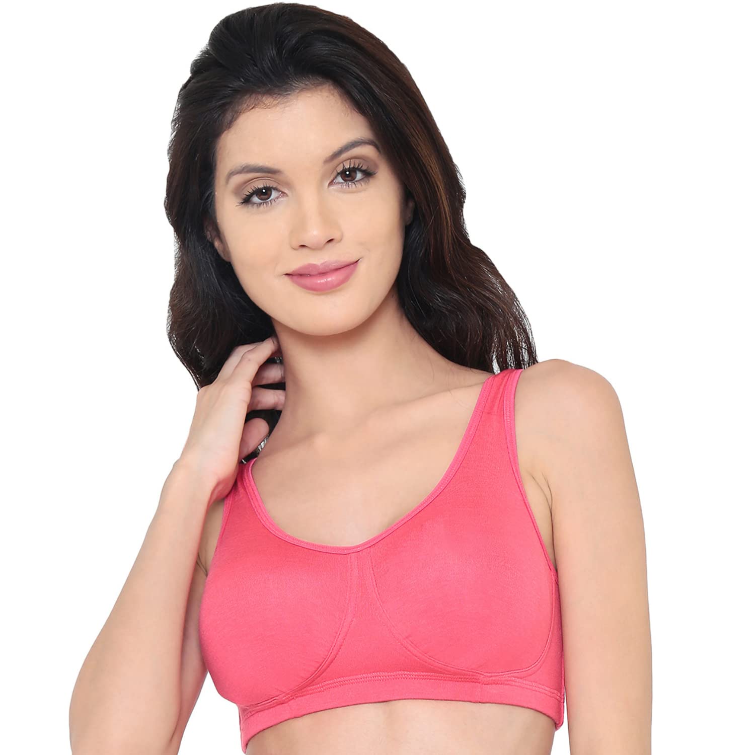 laavian Women's Modal Non-Padded Wire Free Seamless Bra-picture-43