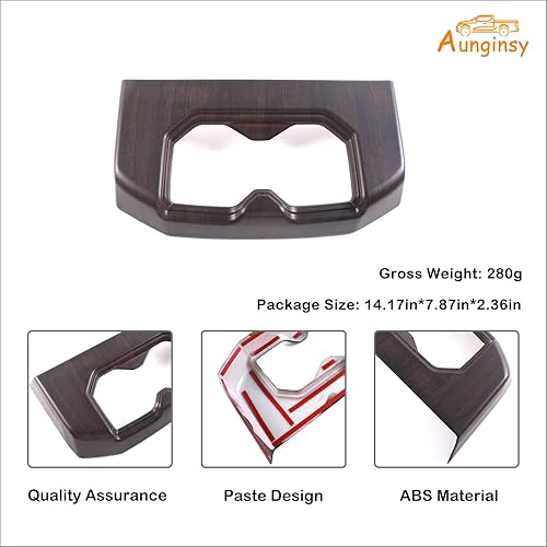 Miniatura 7 de Aunginsy Reposabrazos central para asiento trasero de automóvil, cubierta de marco compatible con Toyota TundraSequoia 2022-2023 para consola