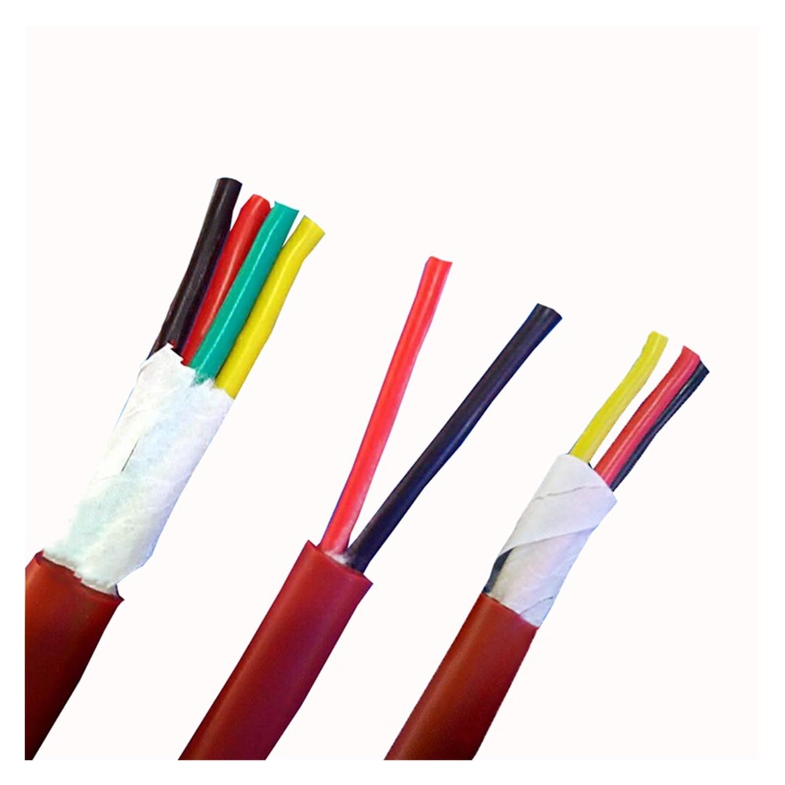 3-żyłowy kabel silikonowy, wysokotemperaturowy, 6 metrów, przewód przeciwzamarzaniowy, gumowy AGR(Noir,3core 0.5mm2)