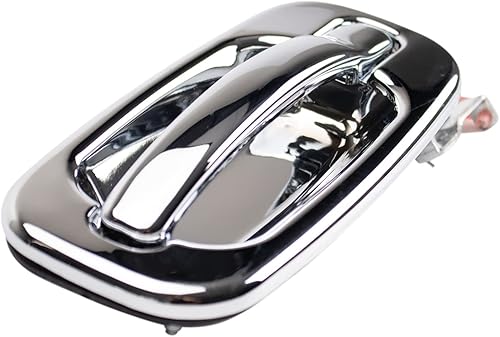 Miniatura 527 de TRQ Manija de puerta exterior delantera izquierda plateada para el lado del conductor compatible con Nissan 370Z 2009-2017