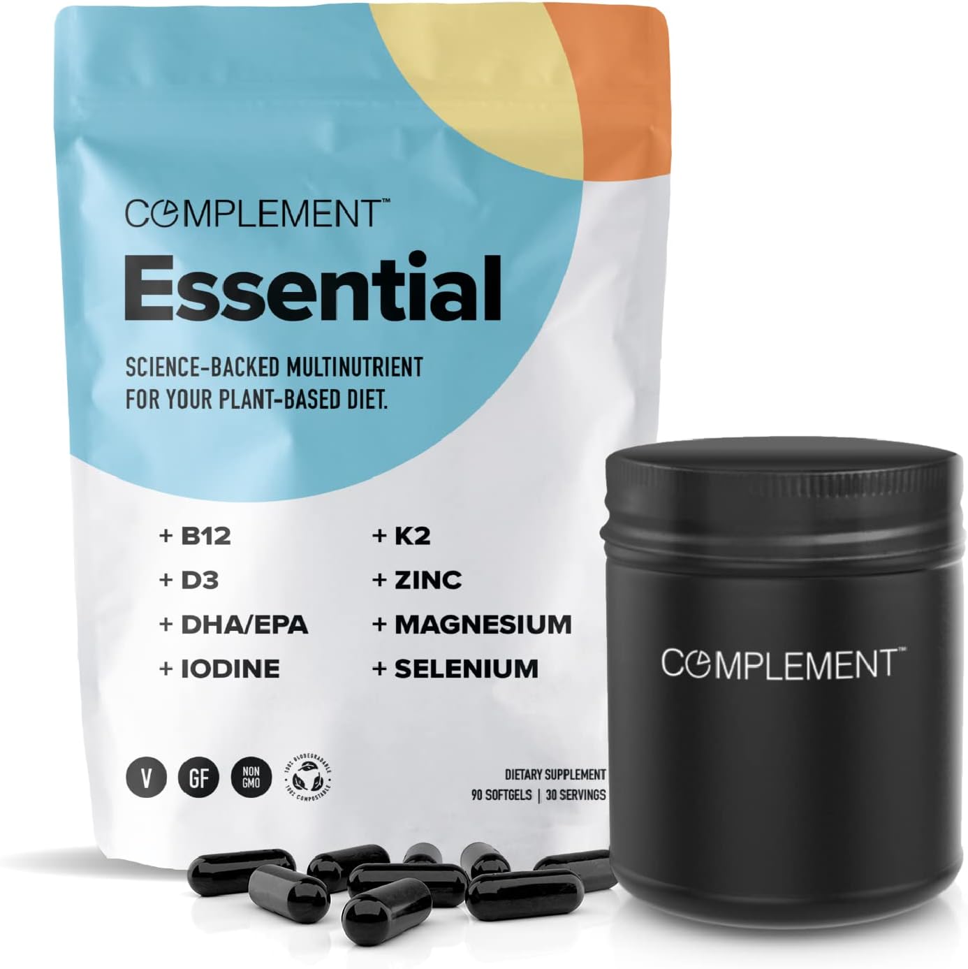 Complement Vegan Multivitamins for Women & Men Omega 3 DHA