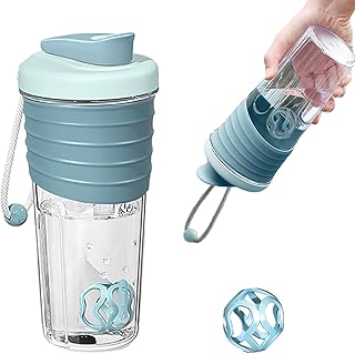 Nizirioo Protein Shaker with Lanyard Cup Made of AS Material, Unisex Adult Bottle for Creamy, Lump-free Shakes, Protein Shakes, Creamy Whey Powder Shakes