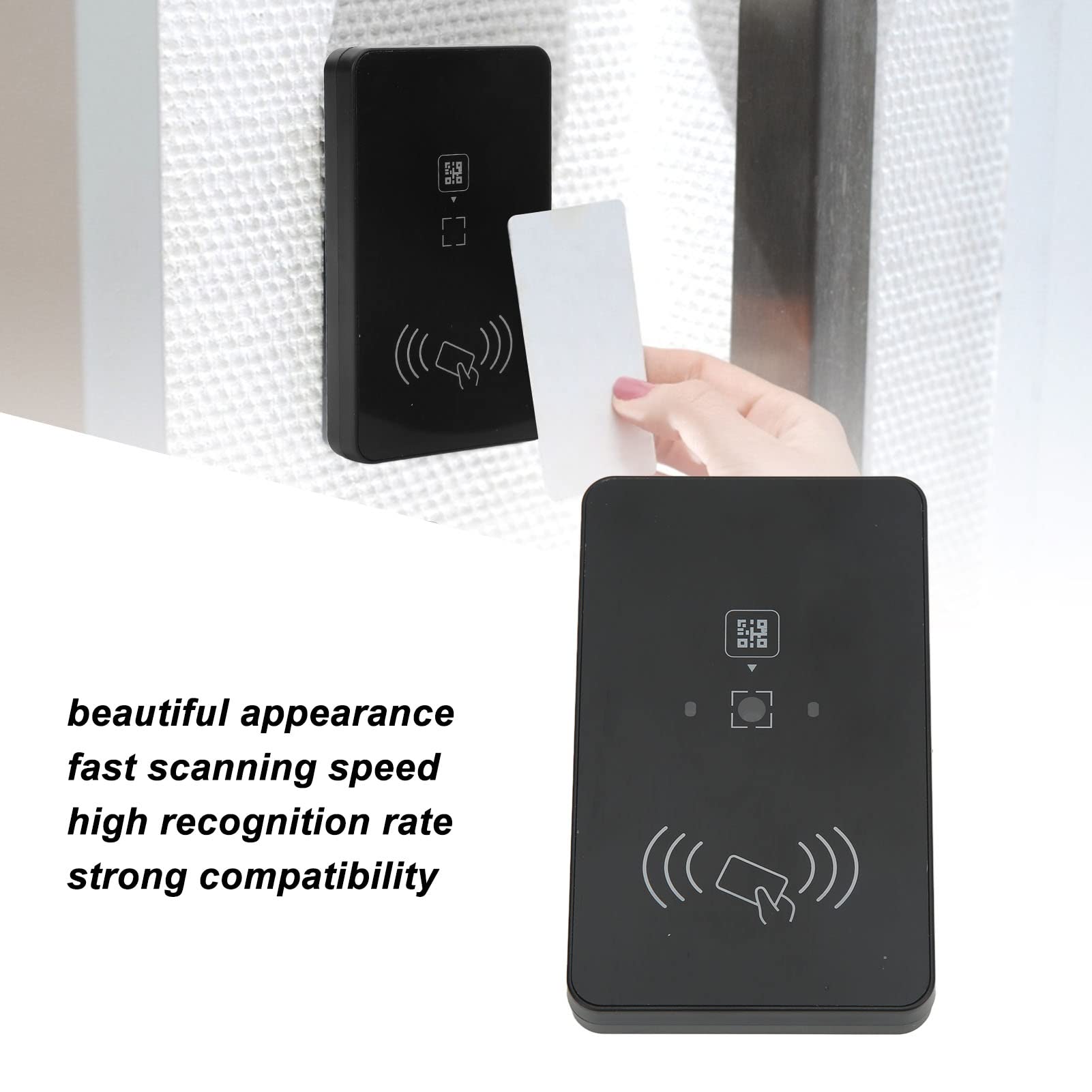 Lector De Control De Acceso De Código De Barras RFID, 2 En 1 Código De Barras Código QR Lector De Control De Acceso RFID Velocidad De Escaneo Rápido Para El Edificio De La Oficina En El Hogar Intelige