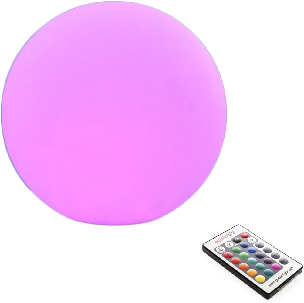 PublicLight LED Illuminated Pool Orb Light, Floor Lamp & Hanging Lantern All-in-One, 20 Inch