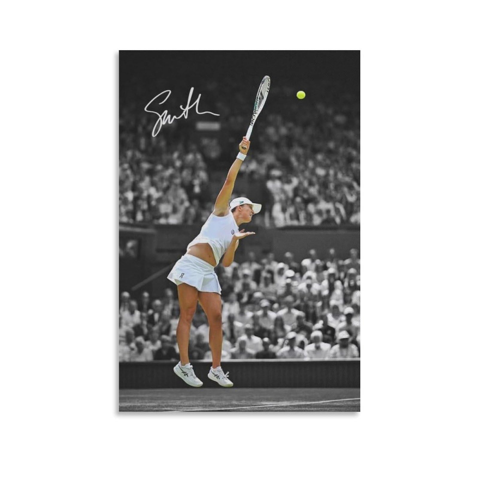 ASUIU Iga Swiatek Canvas Poster Poster Painting Canvas Wall Art Living Room Posters Painting 24x36inch(60x90cm)