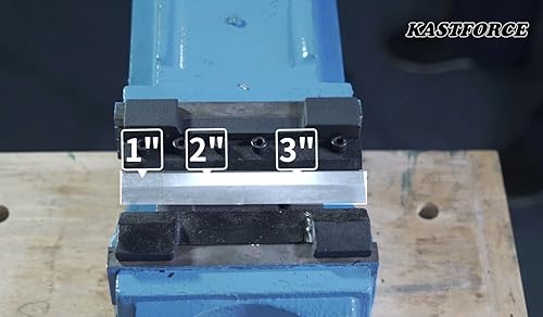 Miniatura 3 de KF5012 6 pulgadas 5.906 in montaje metal freno doblador accesorio de doblado capacidad máxima 14 calibre 0.079 in acero suave 1/8" aluminio