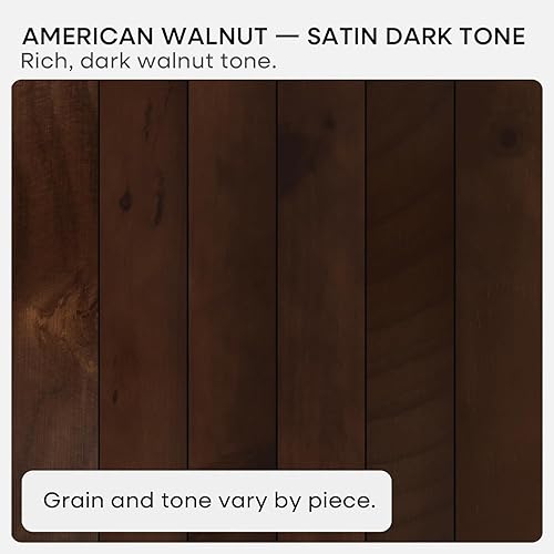 Vista 7 de Homeforia Estante flotante de nogal de 12 pulgadas, estantes flotantes pequeños de madera real maciza de alta gama de 12 pulgadas para montaje