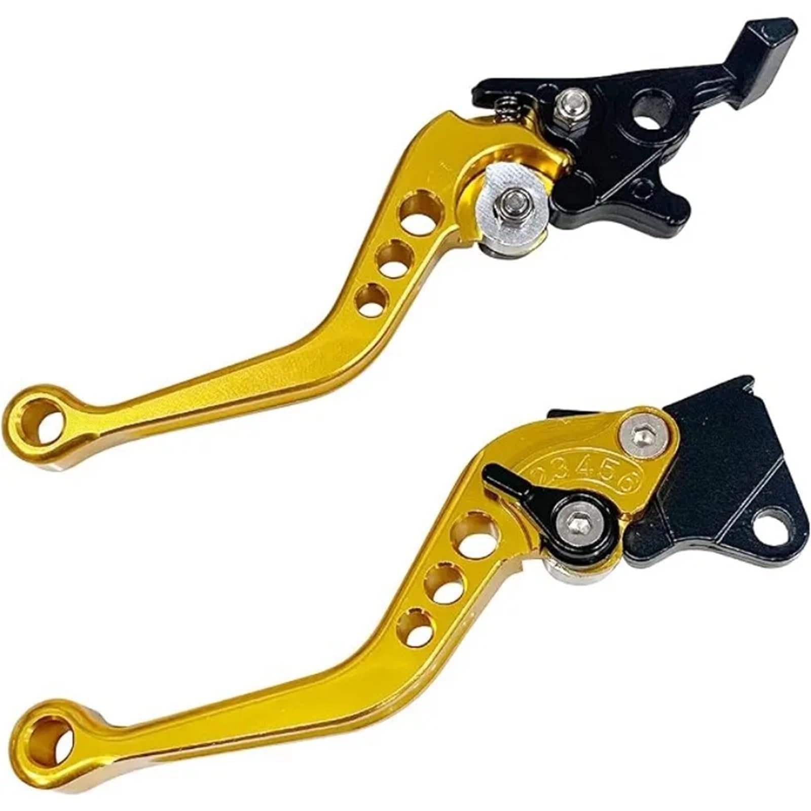 Gjihkwgz Motorcycle Brake Clutch Lever for BMW for Suzuki Universal Motorcycle Clutch Brake Handle Drum Lever Motorbike Accessories Alloy CNC Clutch Brake Lever(Yellow)