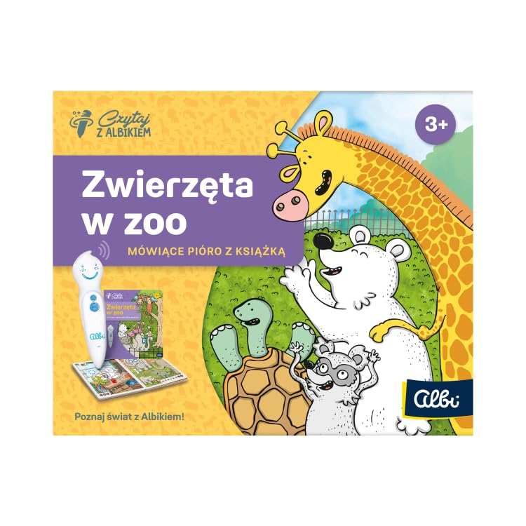 Albi Lettura con Albik, set penna interattiva + libro animali dello zoo