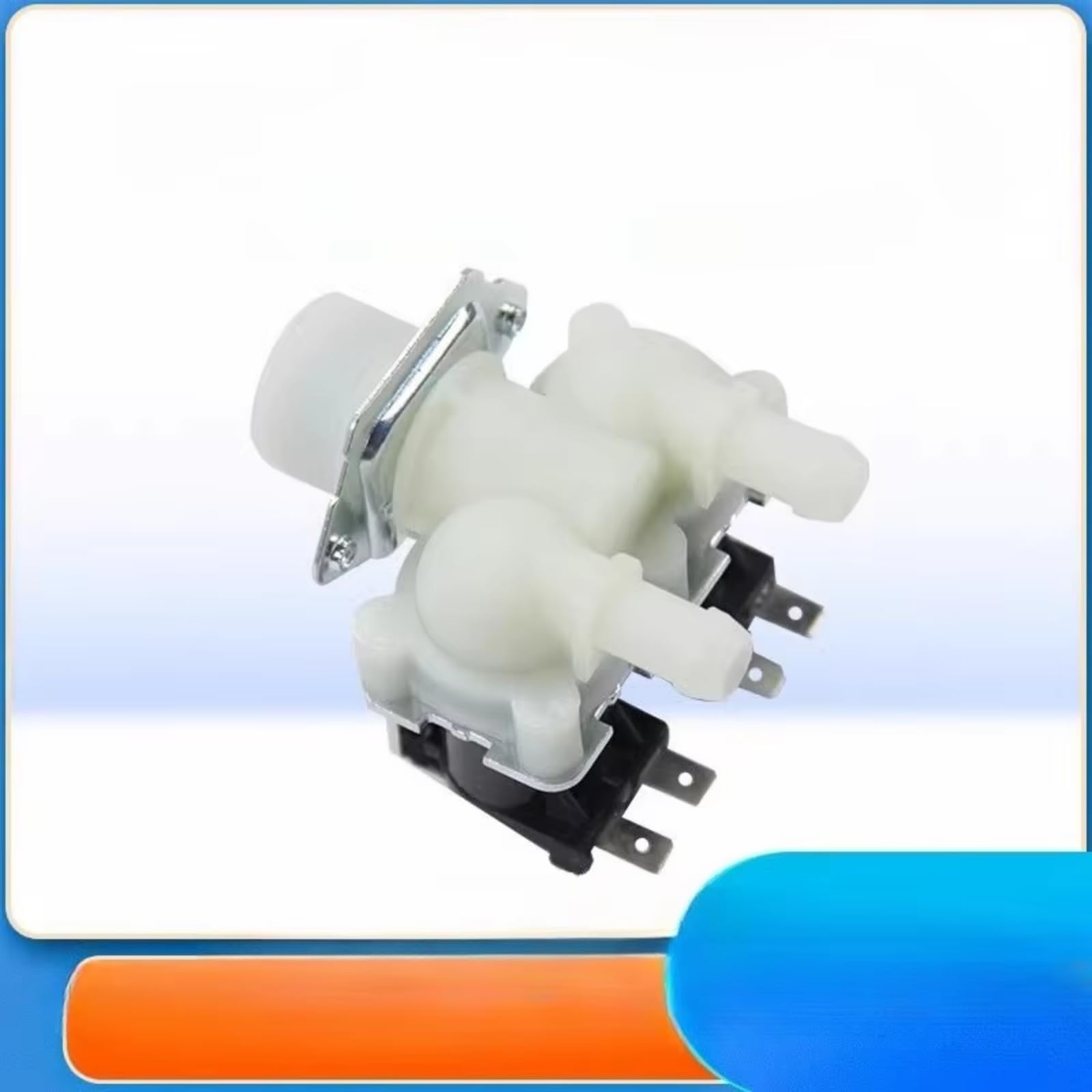 Valvula Entrada Lavadora Para LG Para Midea Para Little Para Swan Para Lavadora Tambor Haier Válvula Entrada Doble Cabezal Válvula Solenoide 1 En 2 Salida
