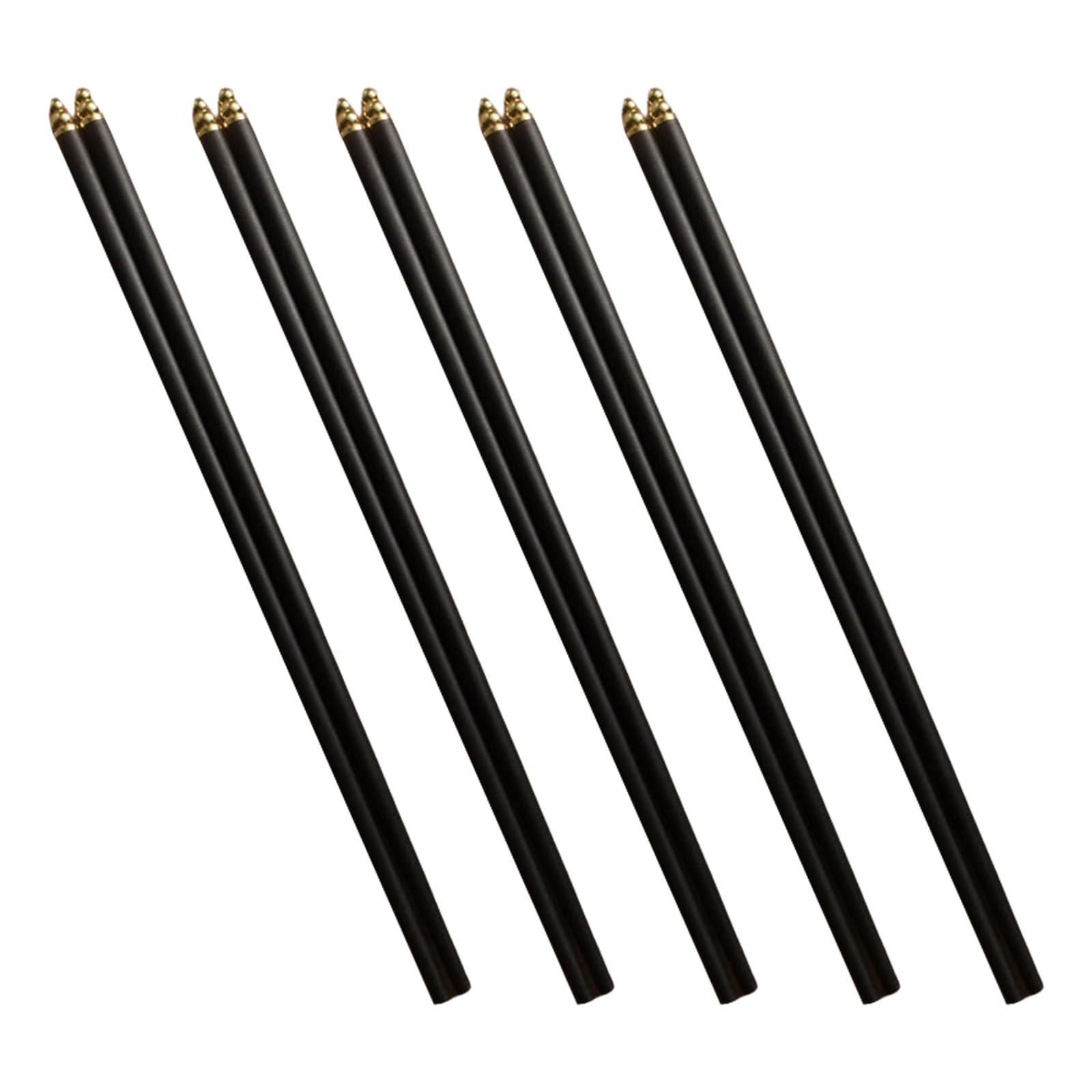 Baguettes en bois fait main lot de 5 paires lavables au lave-vaisselle art de la table asiatique