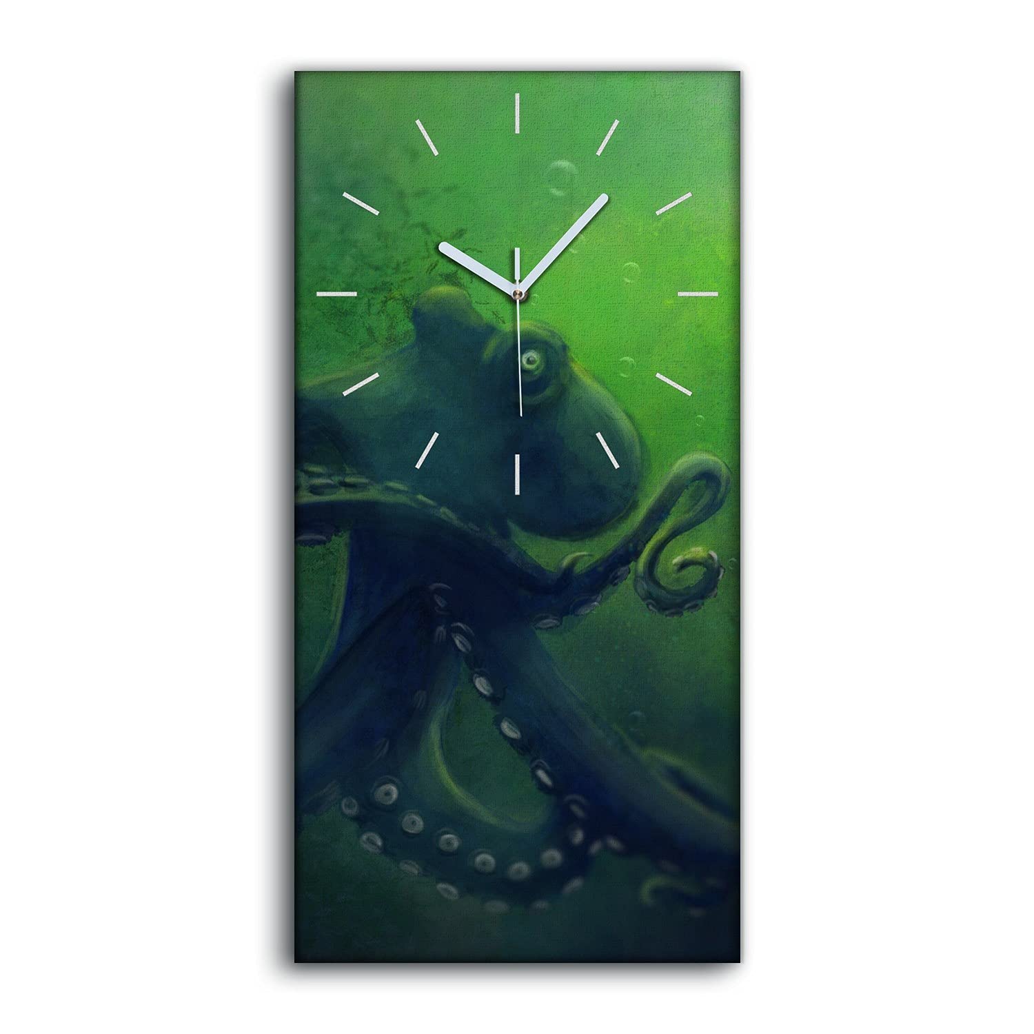 Horloge sur toile silencieuse pour un salon moderne au décor marin