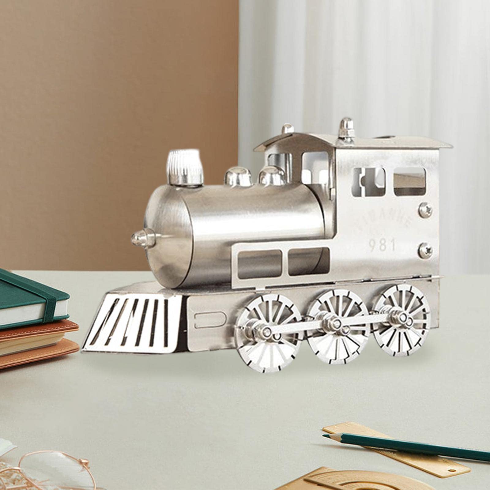 Piccola a Vapore, Giocattolo Decorativo, Supporto Da Tavolo, Modello di, Collezione di Ornamenti per Bambini Piccoli, per Bambin