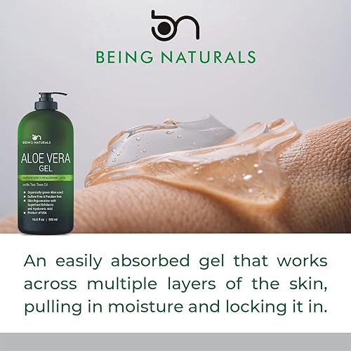 Miniatura 15 de Gel de aloe vera 100% puro orgánico infundido con Matrixyl 3000 (péptidos), cúrcuma, humectante natural crudo para cara, cuerpo, cabello. Perfecto