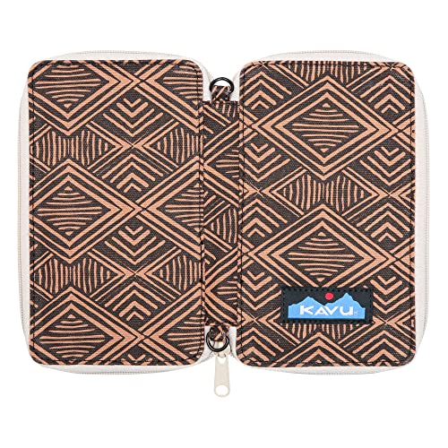 Kavu Go Time Bi-Fold Crossbody Wallet With Rope Strap - Mahogany Inlay #TOP4