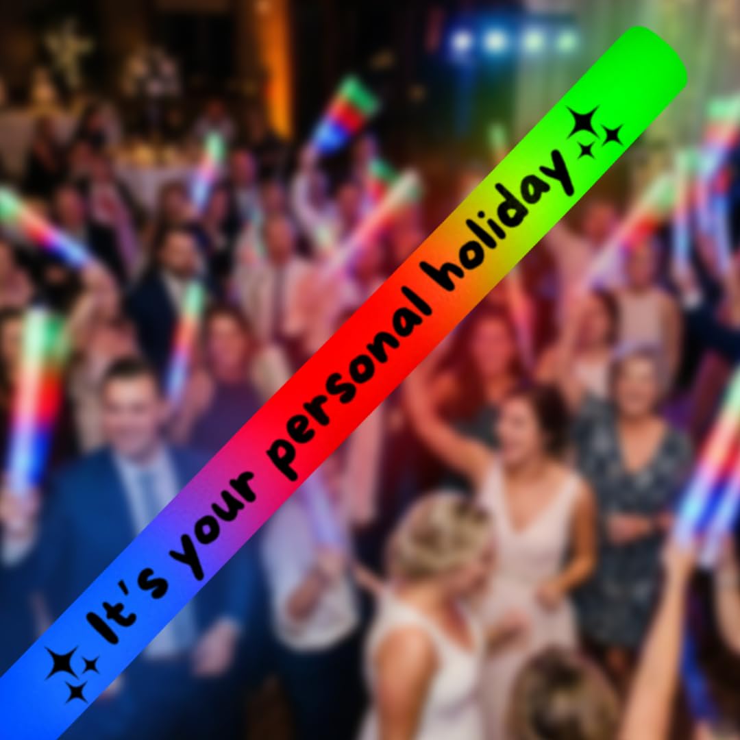 Varita de espuma LED de 3 colores para tus fiestas personales para bodas, cumpleaños, quinceañera, dulces 16, DJ, conciertos, festivales, recuerdos de fiesta a granel (12)