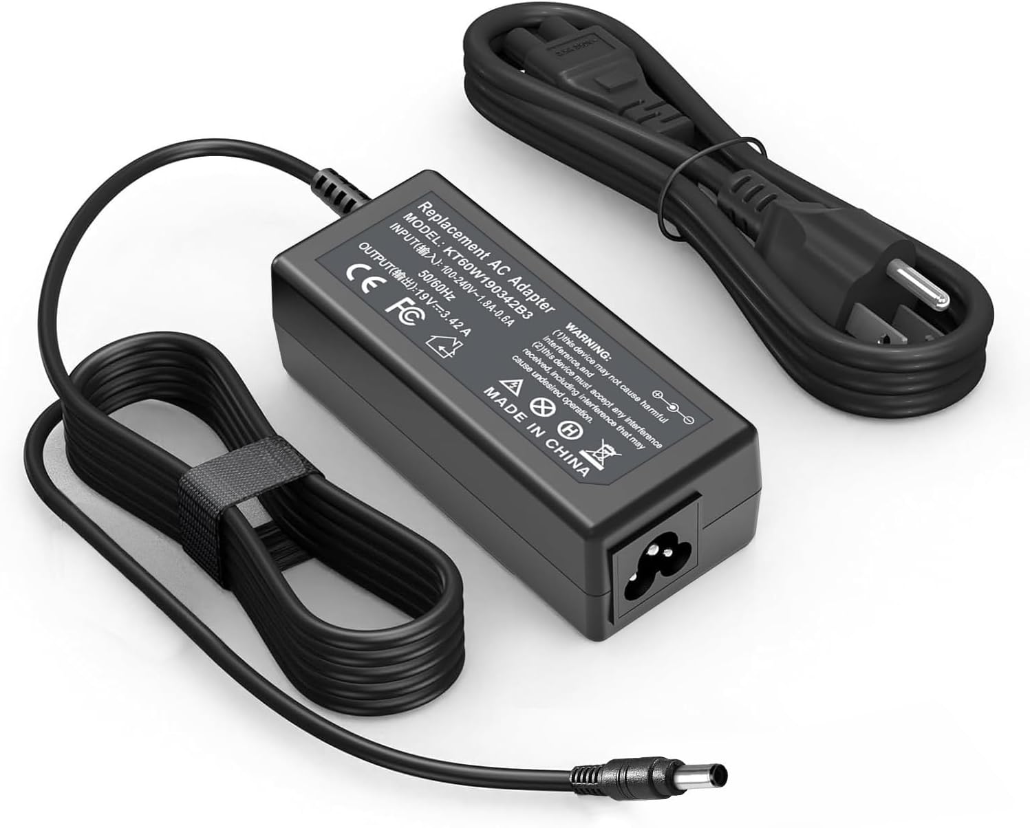DC 19V Monitor Power Supply Cord for ASUS Monitor/HP/Dell/Toshiba/Vizio/Westinghouse TV/Harman Kardon/Panasonic Toughbook Amplifier Charger 5.5mm.*2.5mm Tip