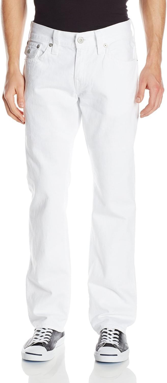 True Religion Men's Ricky Straight Leg Jean with Back Flap Pockets