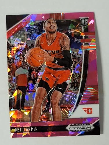 Basketball NBA 2020-21 Panini Prizm Draft Picks Prizms Pink Ice #47 Obi Toppin NM Near Mint