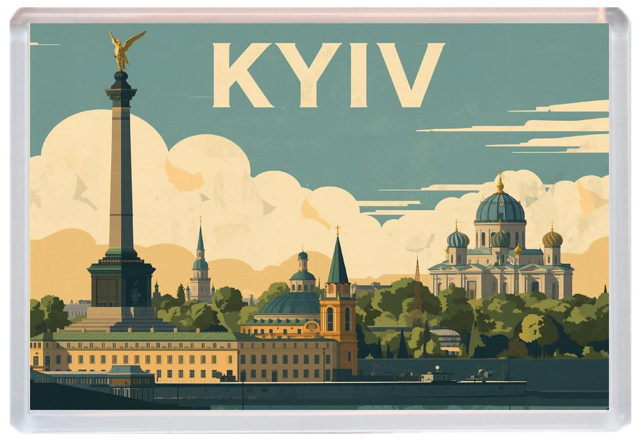 Kyiv - Ukraine - Jumbo Artistic Fridge Magnet 96 x 67mm BBSFHM3276
