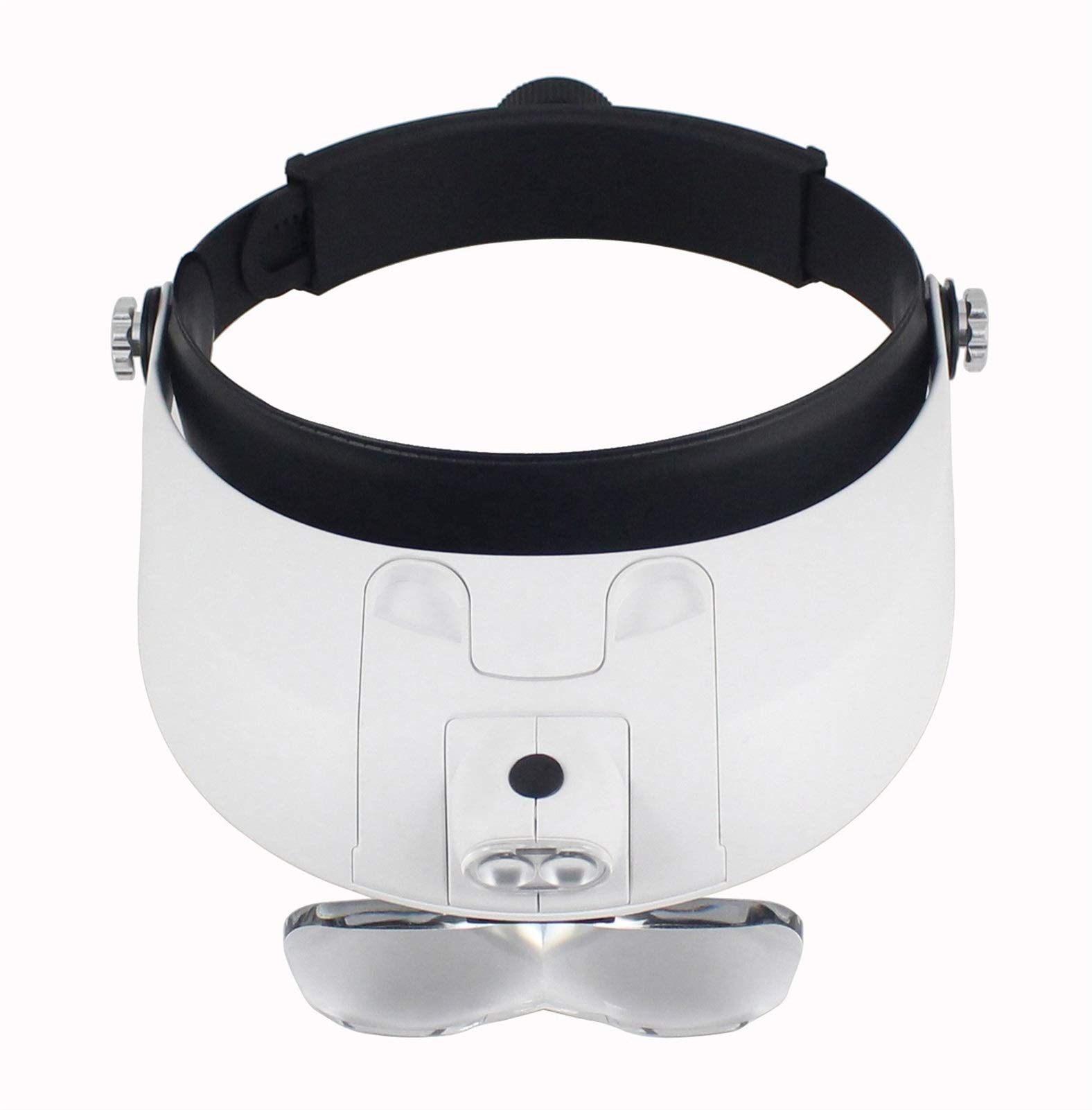 Lupa para la Cabeza con luz LED, Lupa de Lectura, lupas para Leer Joyas, Lupa, reparación electrónica (tamaño: 81001-G) Safehappy