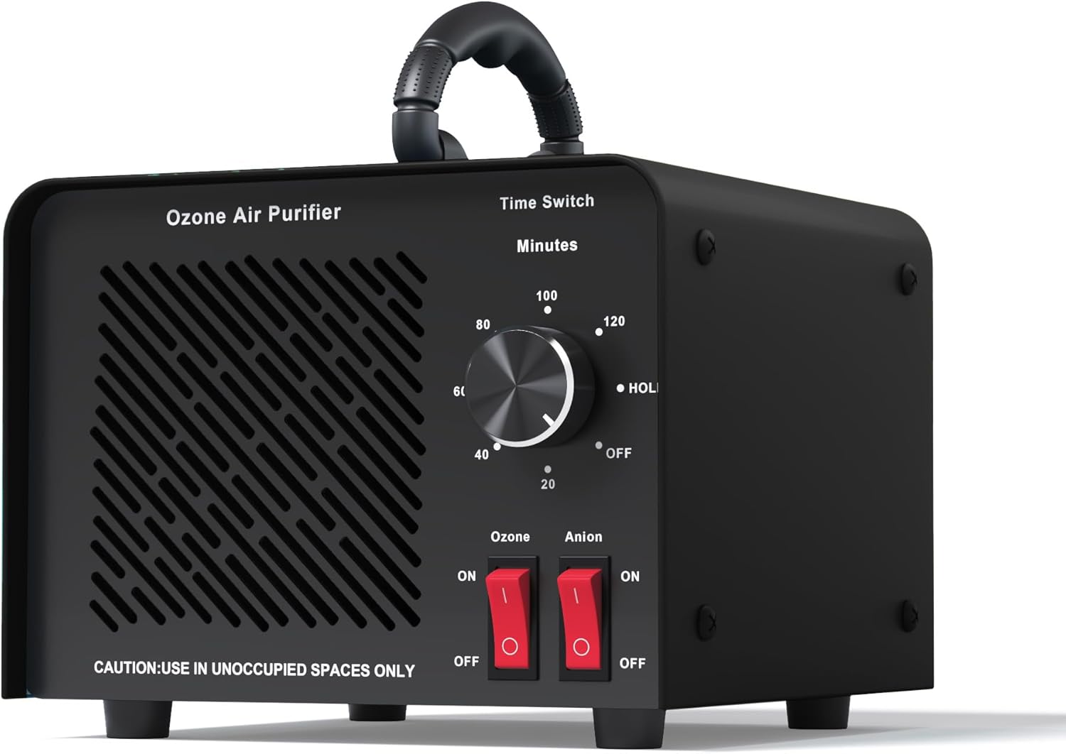 Generador de 120,000 mgh 0zone Máquina de ozono de alta capacidad y purificador de aire de iones negativos para el hogar, automóvil, eliminación de