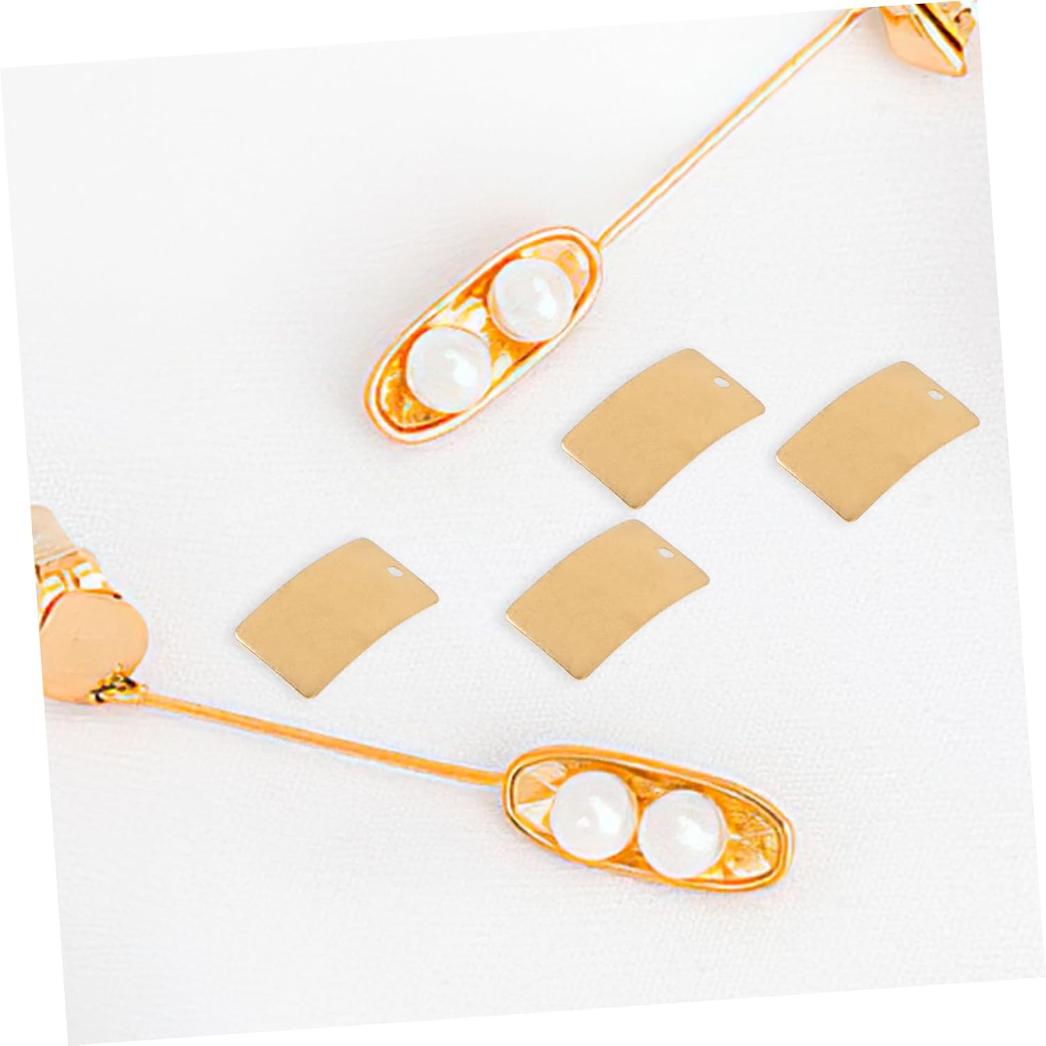 Mobestech 75pcs Brass Sheets for Jewelry Making Blank Crafting Metal Plates Labels for Unique Accessories and Versatile Craft Supply